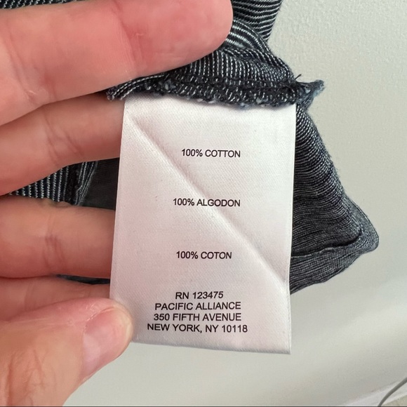 Jones New York Blue With White Striped T-Shirt Size XL - Picture 7 of 8